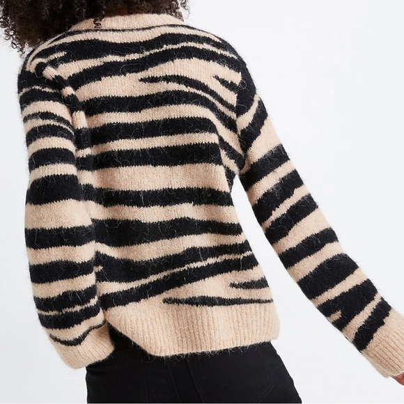 Madewell Pullover Sweater in Tiger Stripe - Picture 3 of 10